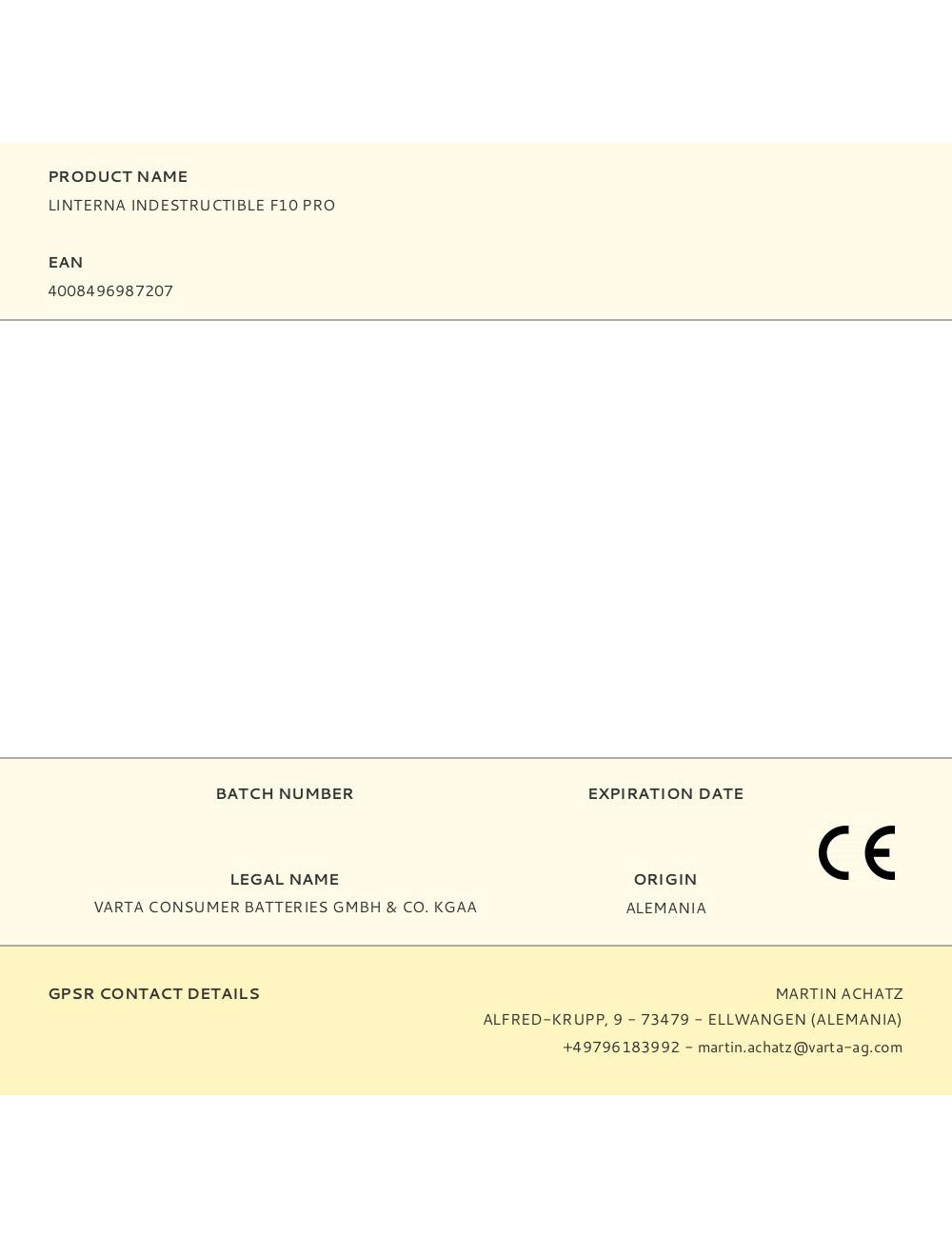 Linterna indestructible f10 pro