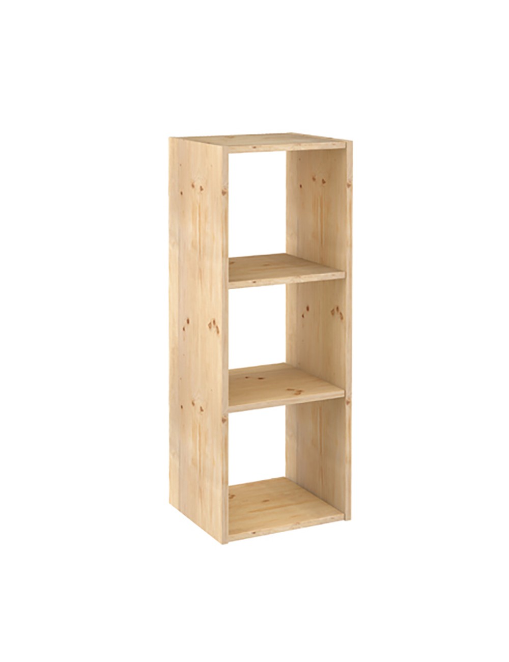 Estanteria modular 3 cubos dinamic pino macizo 107 x 36,2 x 34 cm