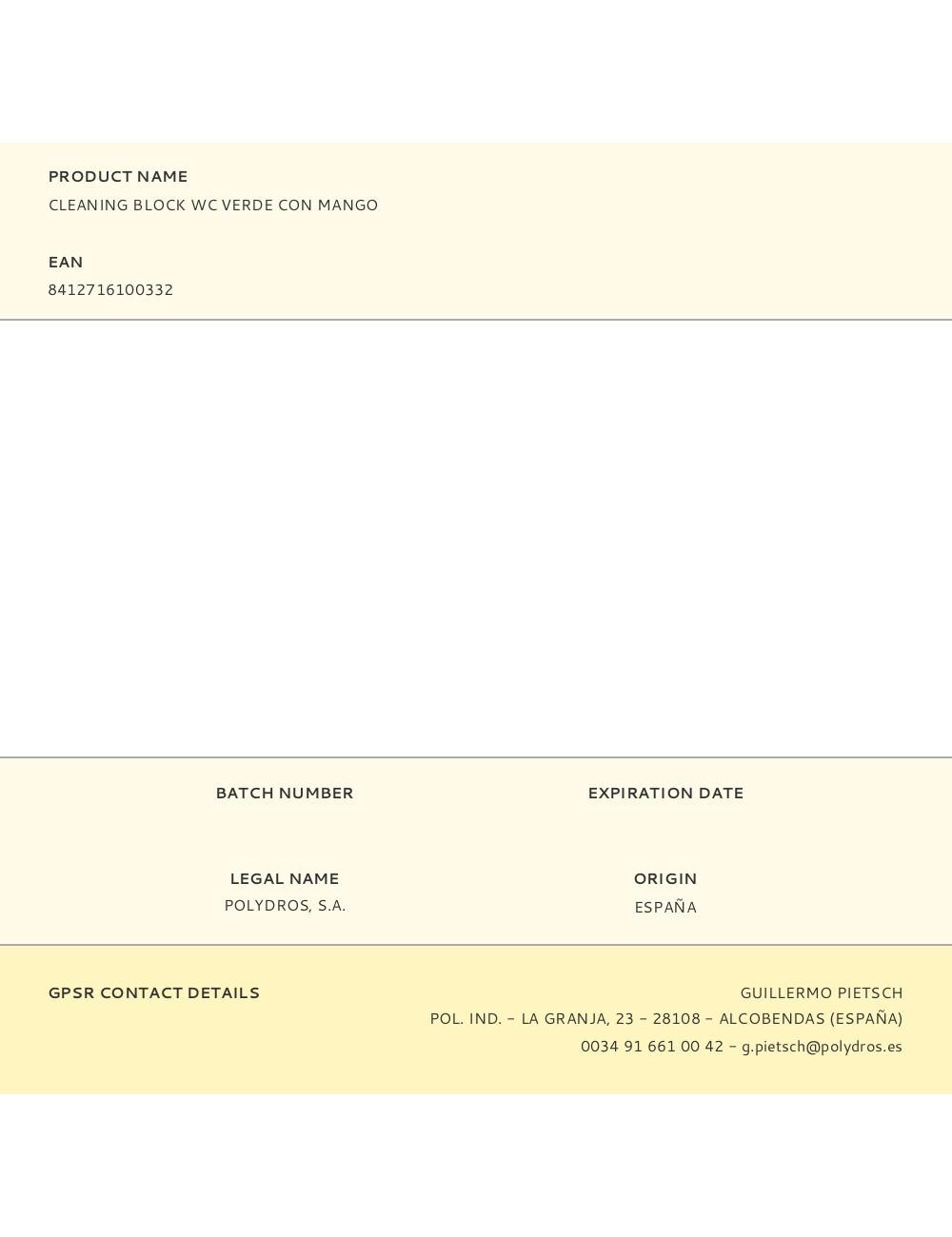 Cleaning block wc verde con mango