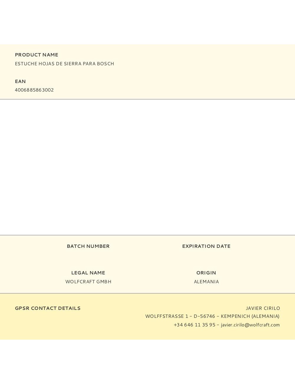 Estuche hojas de sierra para bosch