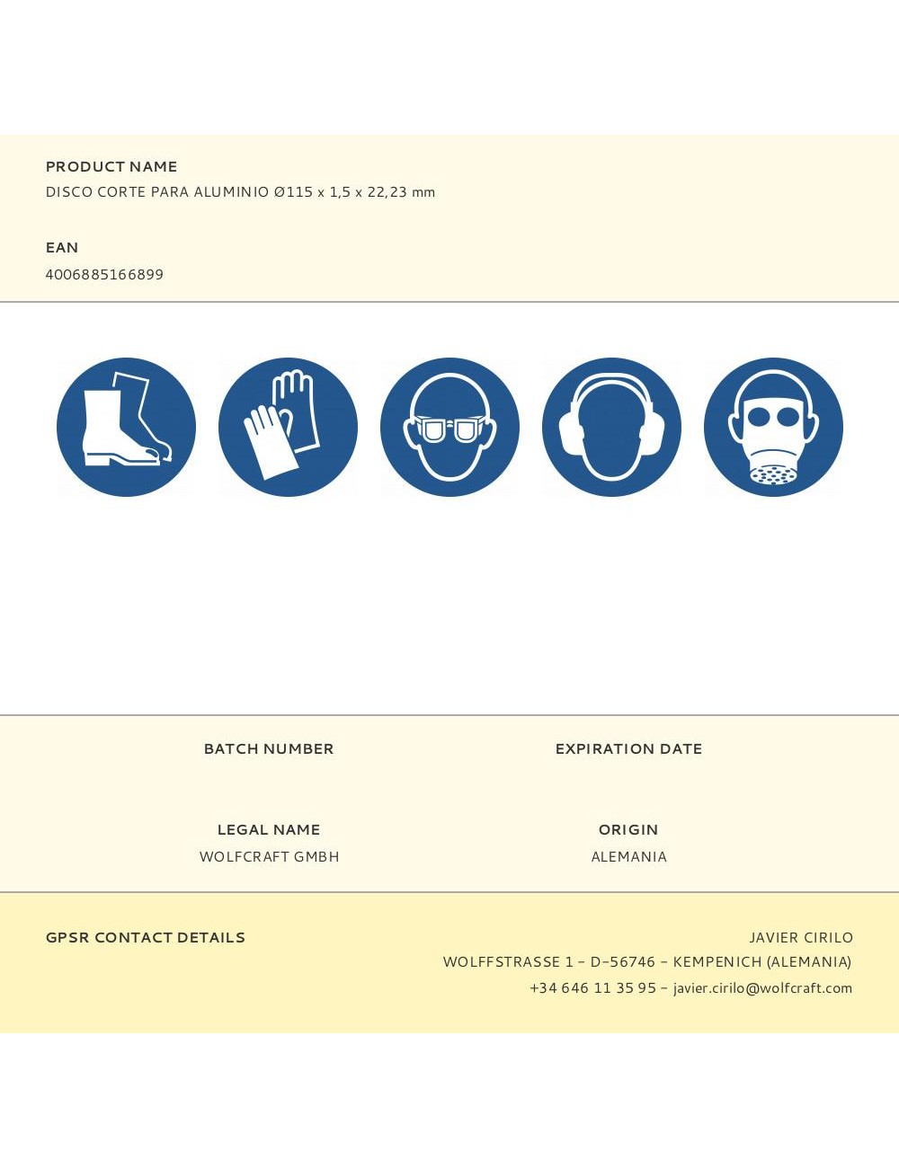 Disco corte para aluminio ø115 x 1,5 x 22,23 mm