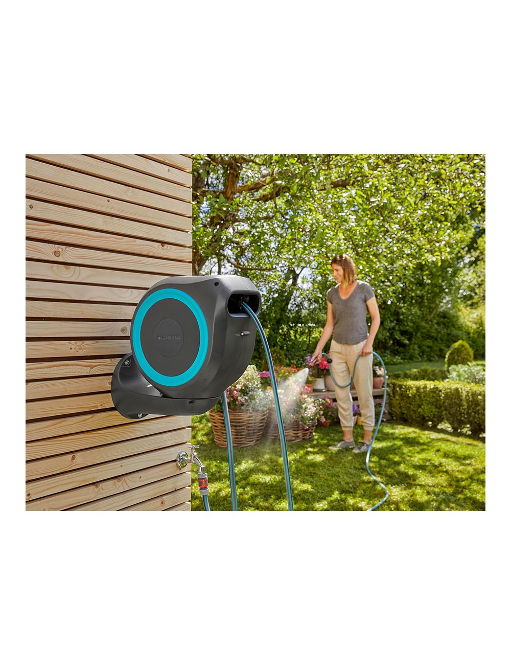 Portamangueras automatico rollup ø11 mm x 15 m