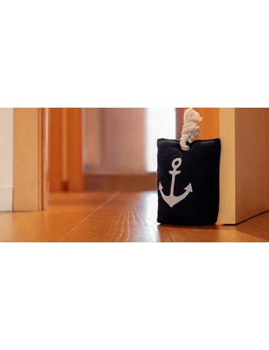 Tope textil sujetapuertas 1kg marino azul. inofix