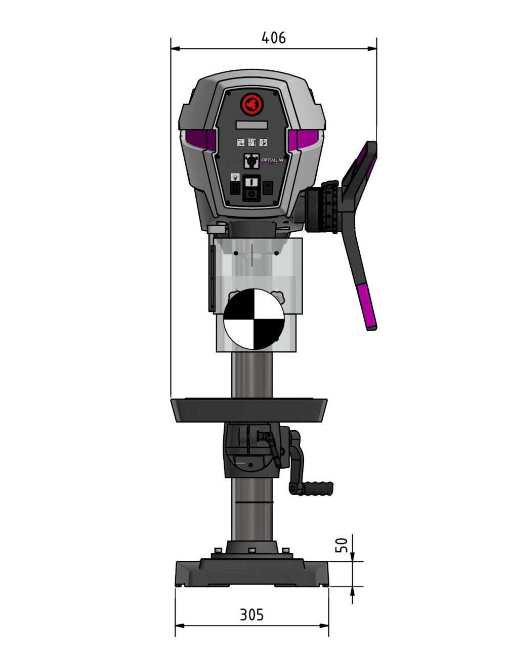 Taladro de Columna y Sobremesa DP 26-T - 400V