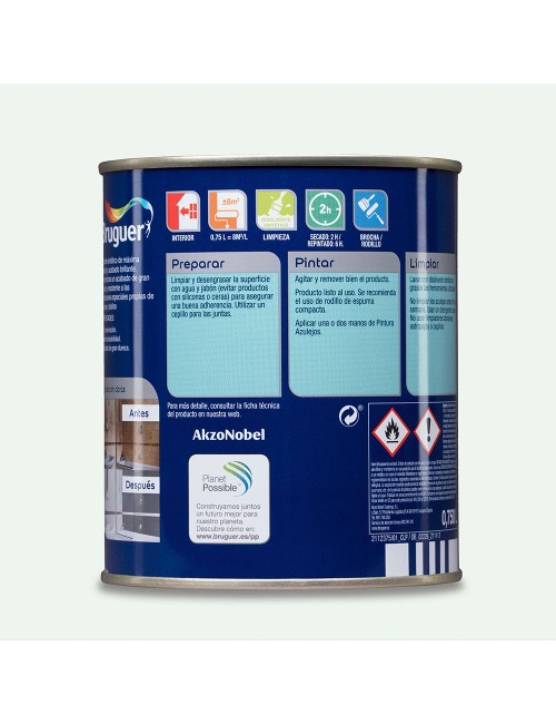 Pintura azulejos blanco harina brillante 750 ml