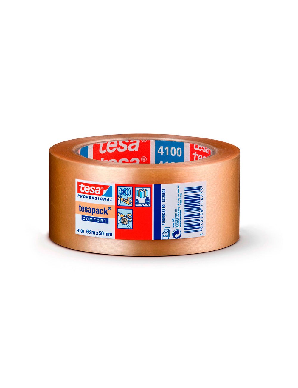 Cinta de embalar pvc rugoso transparente 50 mm x 66 m