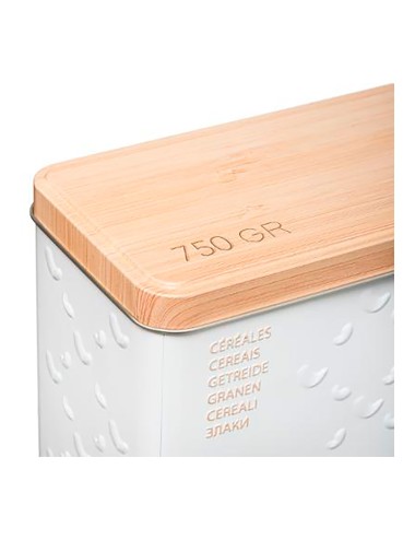 Caja metálica modelo scandi nature para cereales 750 g
