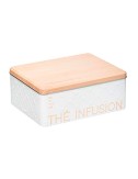 Caja metálica modelo scandi nature para infusiones para 100 uds