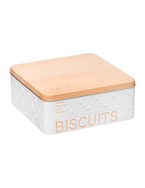 Caja metálica modelo scandi nature para galletas 500 g