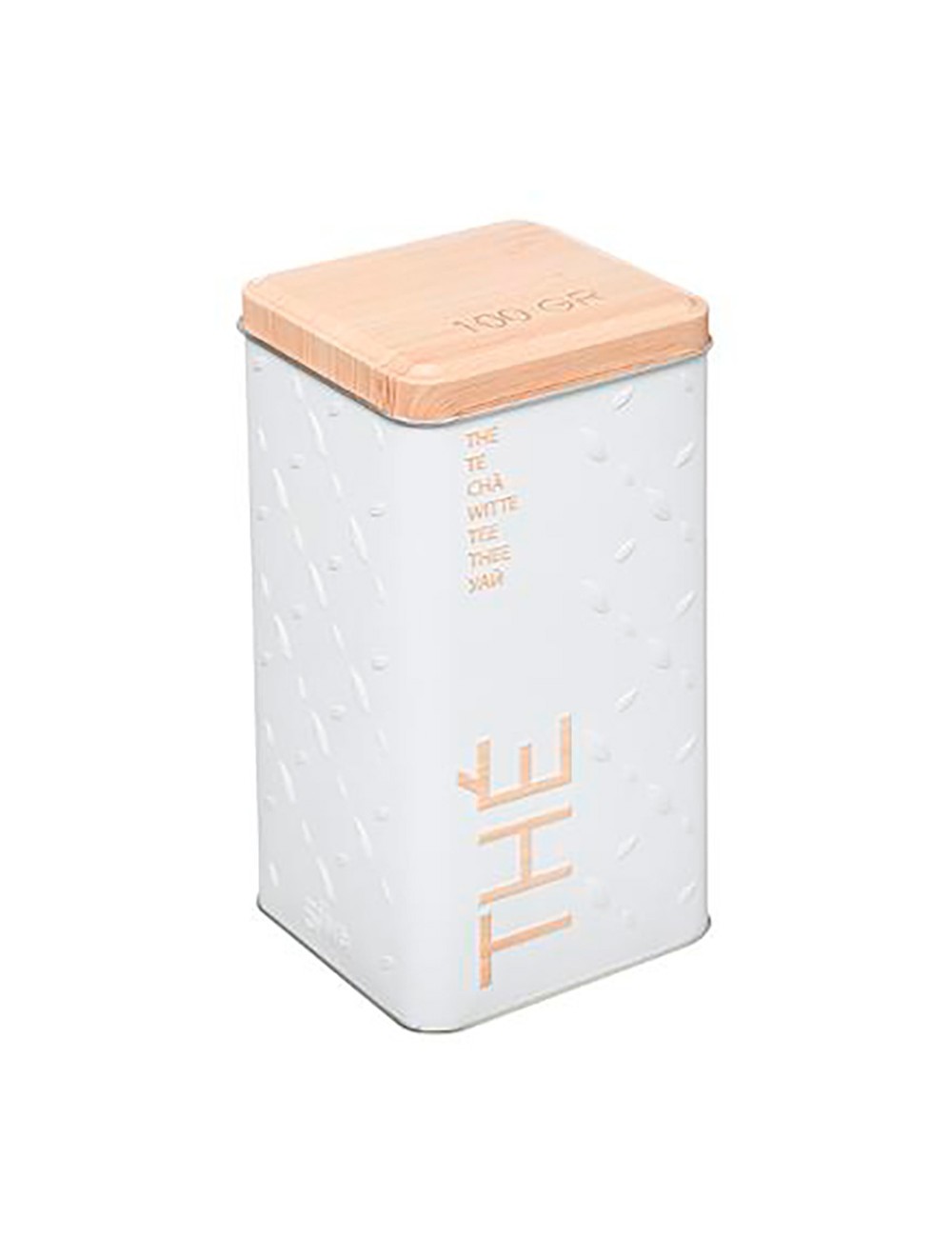 Caja metálica modelo scandi nature para té 100 g