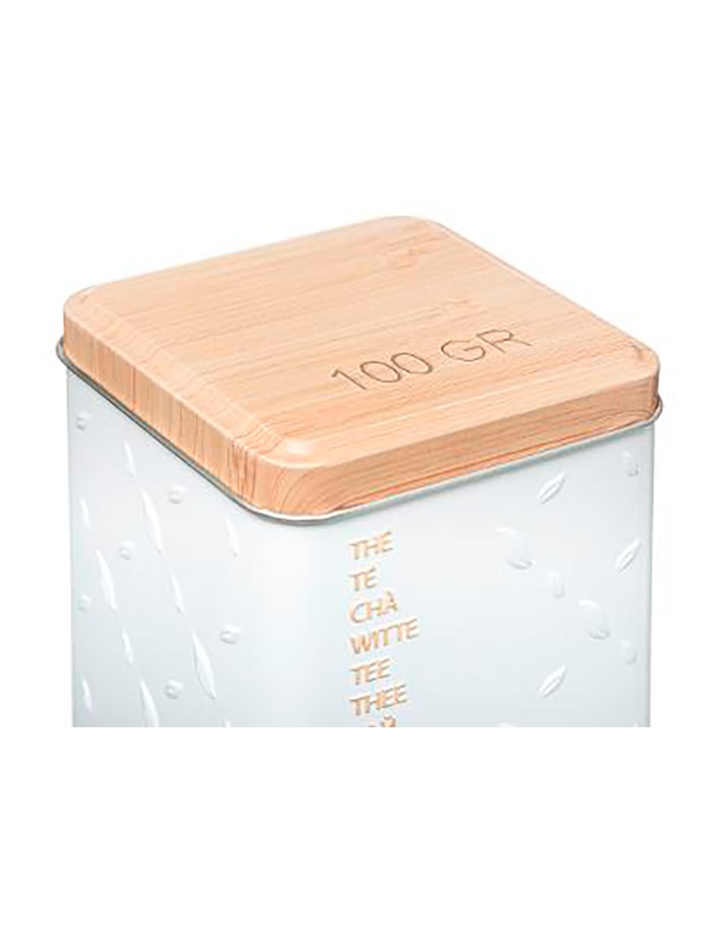 Caja metálica modelo scandi nature para té 100 g