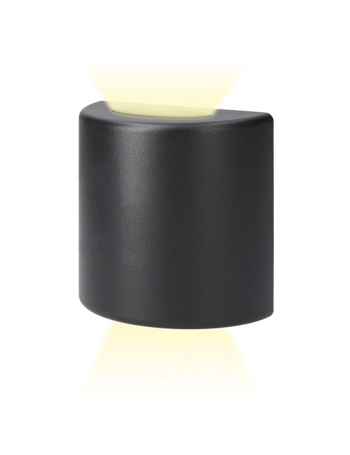 Aplique led ovalado 3 w 60 lm 4000 k luz dia ip54 12 x 12 x 6 cm