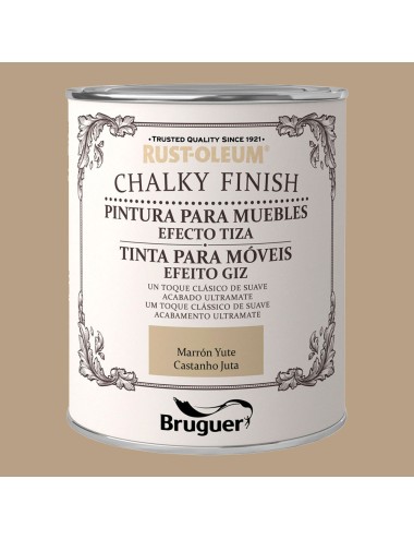 Rust-oleum chalky finish muebles marron yute, 750 ml