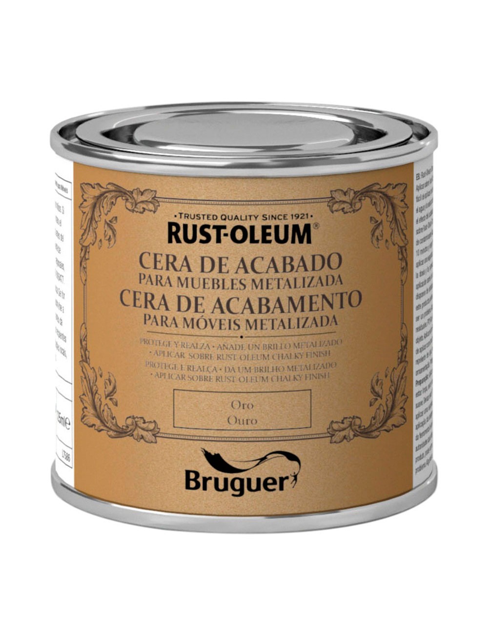 Rust-oleum chalky finish cera para muebles oro 125 ml