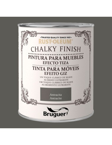 Rust-oleum chalky finish muebles antracita, 750 ml