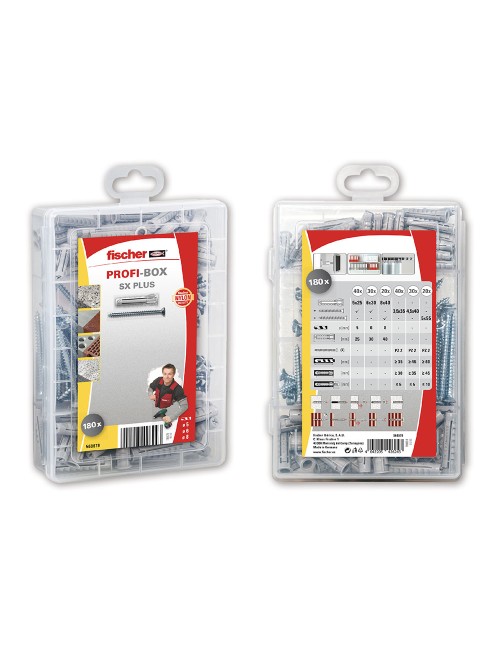 Tacos sx plus 5/6/8 + tornillos, caja 180 uds