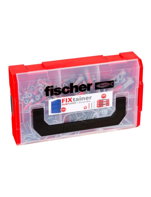 Tacos duopower 6/8/10 + tornillos, maletin fixtainer 210 uds