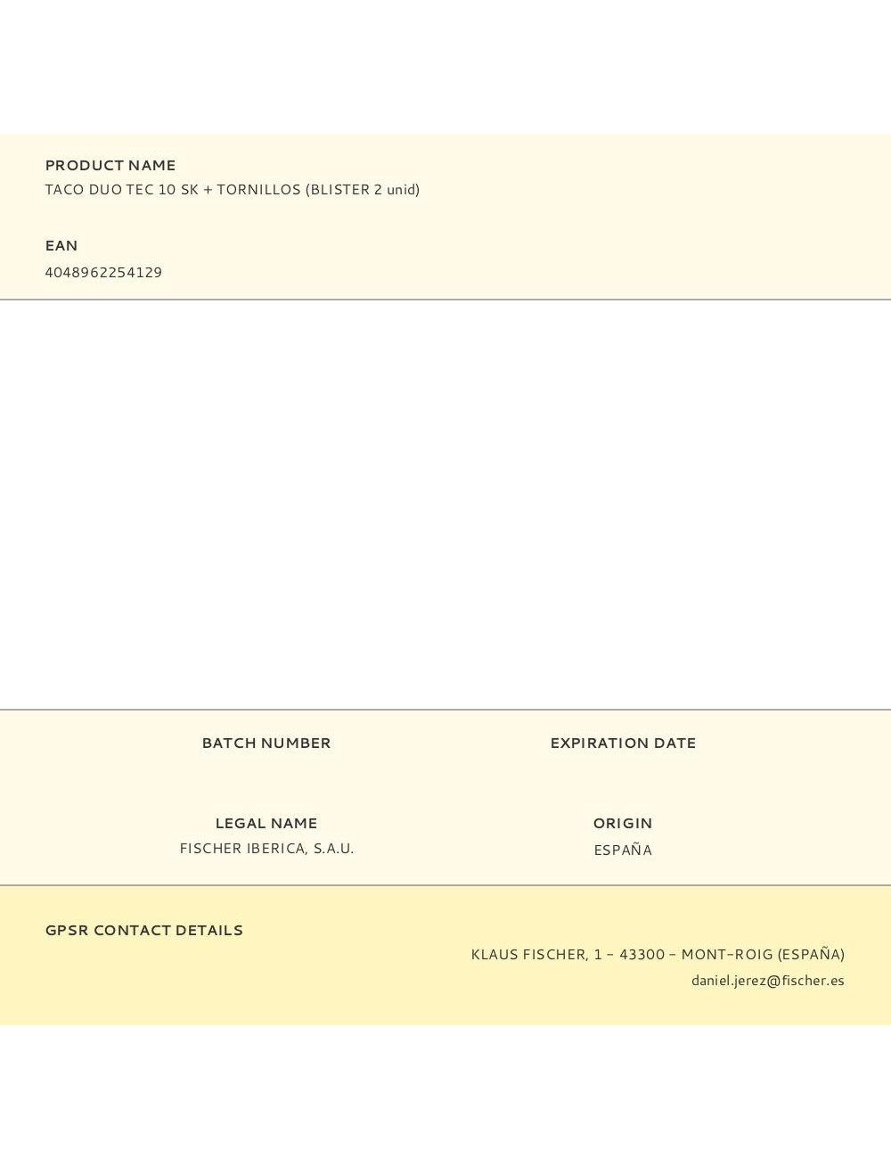 Taco duo tec 10 sk + tornillos (blister 2 unid)