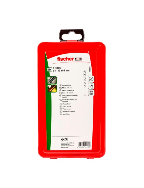 Broca para metal hss-co din 338, juego 25 piezas, ø1,00 - ø13,00 mm