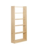 Libreria gala 6 baldas de 80cm pino macizo 79,6x25x184,7cm astigarraga