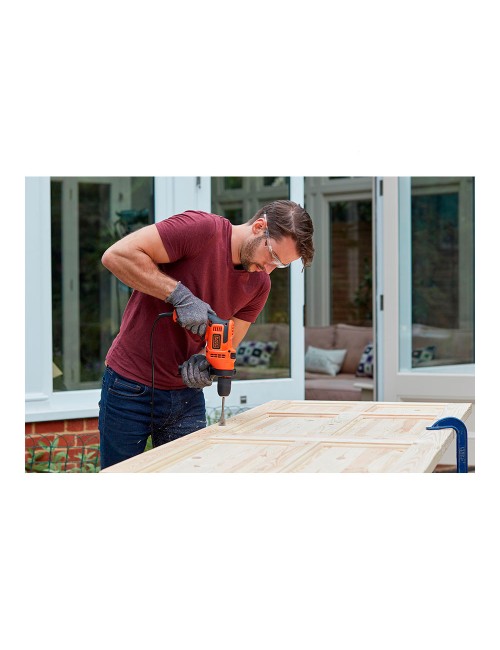 Taladro percutor 500w beh200-qs black+decker