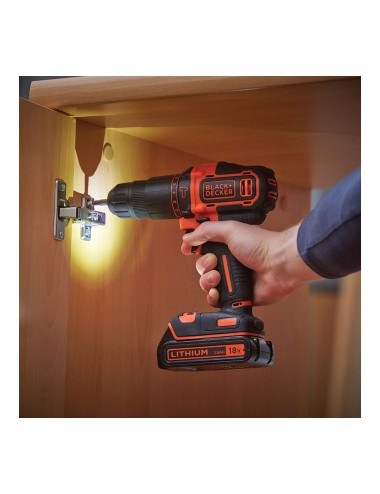 Taladro percutor 18v bdchd18kb-qw black+decker