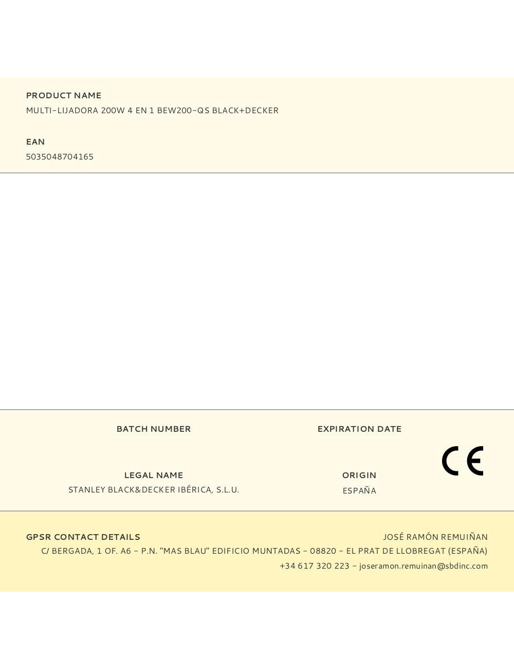 Multi-lijadora 200w 4 en 1 bew200-qs black+decker