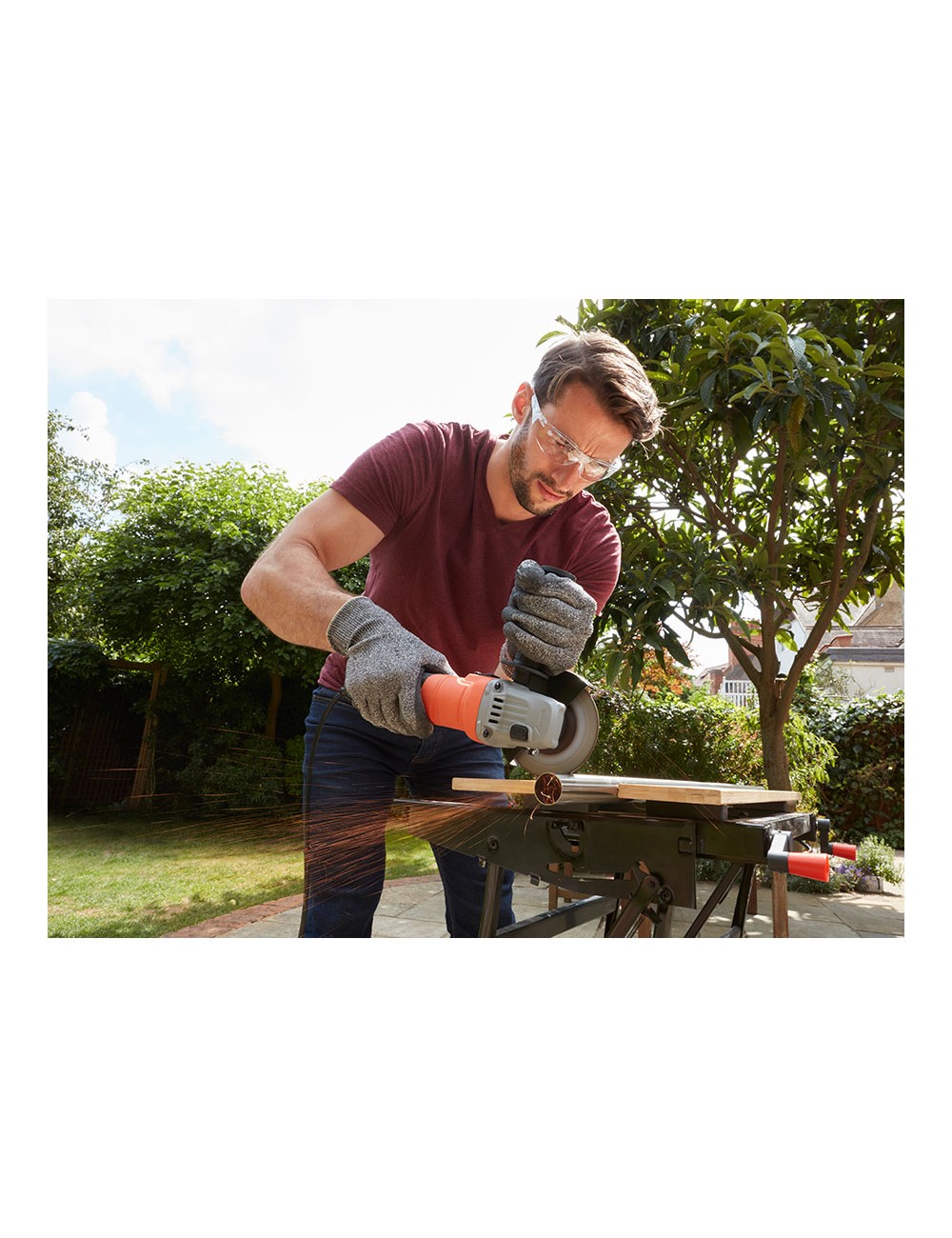 Mini amoladora 710w ø115mm beg010-qs black+decker