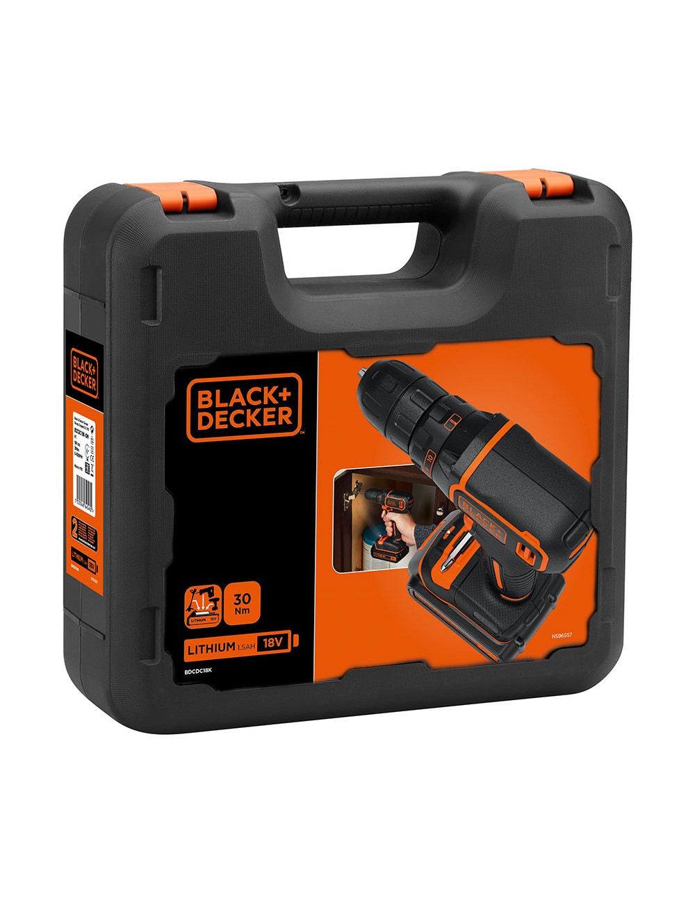 Taladro atornillador 18v bdcdc18k-qw black+decker