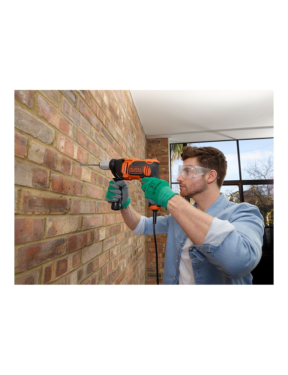 Taladro percutor 850w beh850k-qs black+decker