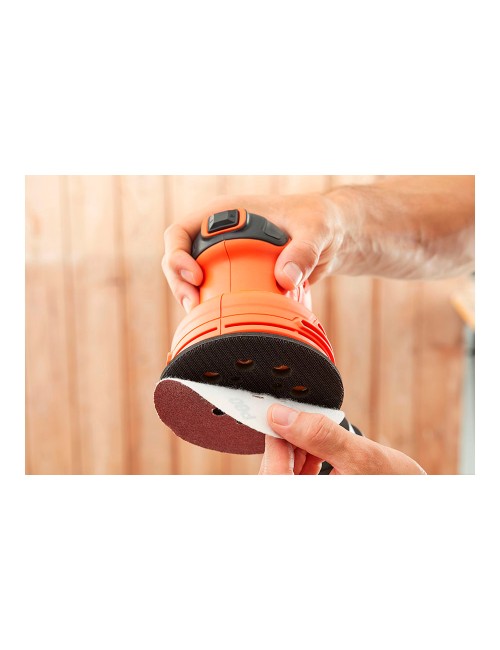 Lijadora rotórbital 230w bew210-qs black+decker