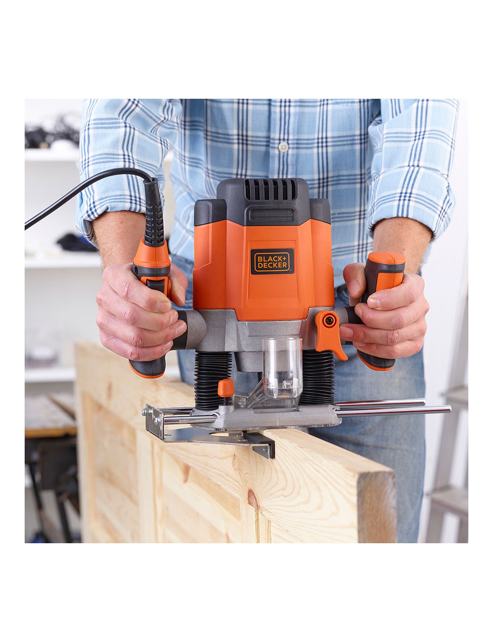 Fresadora electronica 1200w kw1200eka-qs black+decker