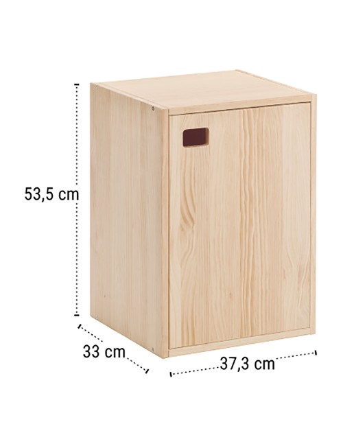 Mueble dinamic 1 puerta pino macizo 37,3 x 33 x 53,5 cm