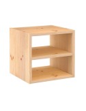 Estanteria modular 1 cubos + balda intermedia dinamic pino macizo 36,2 x 33 x 36,2 cm