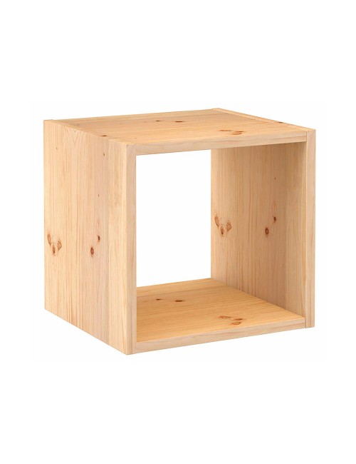Estanteria modular 1 cubo dinamic pino macizo 36,2 x 33 x 36,2 cm