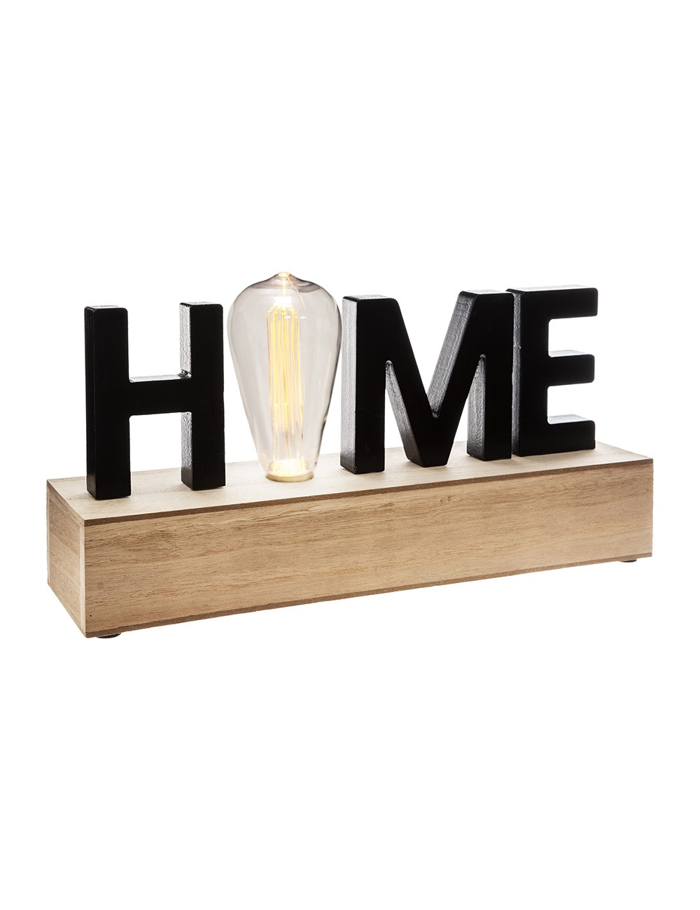 Figura led 'home' e27 a pilas 34 x 16 x 8 cm