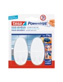 Tesa powerstrips hasta 2kg ovalado blanco 58013