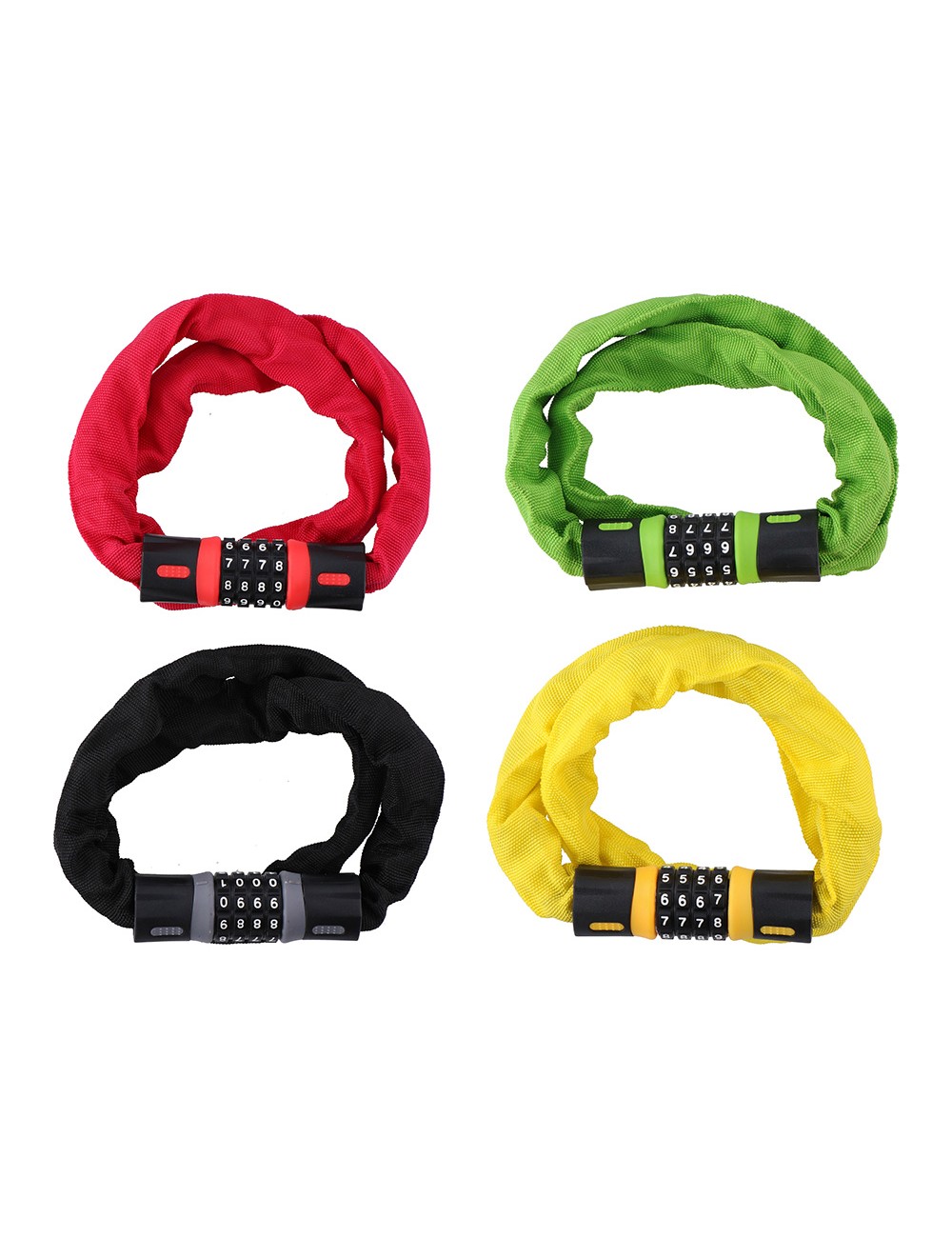 Candado de seguridad con bloqueo numérico dunlop colores / modelos surtidos