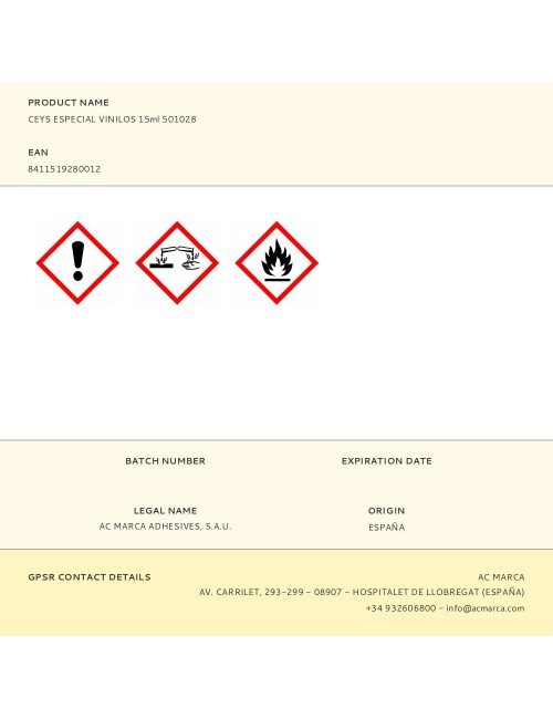 Adhesivo especial plásticos flexibles 15 ml