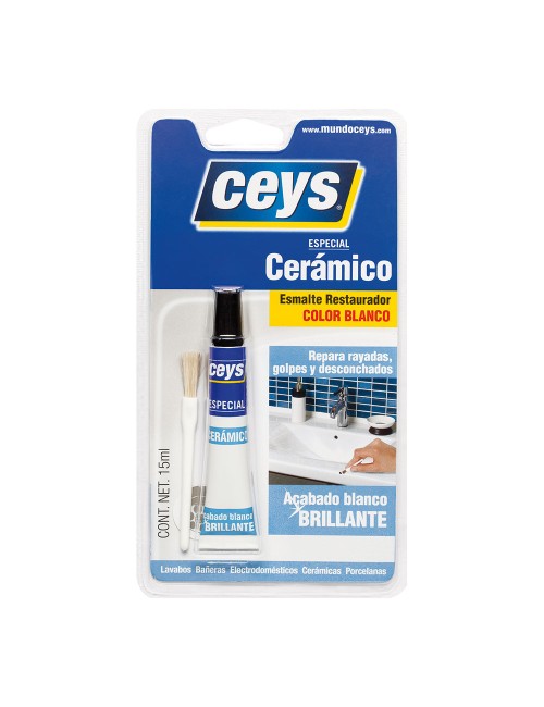 Reparador de esmalte cerámico blanco brillante 15 ml