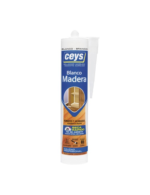 Sellador acrílico madera blanco 300 ml