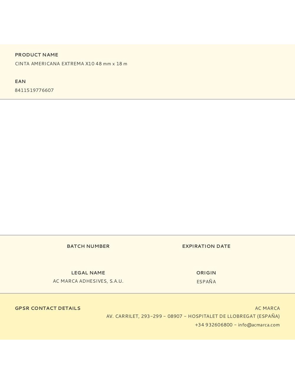 Cinta americana extrema x10 48 mm x 18 m