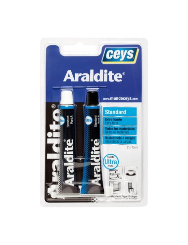 Ceys araldite standard blister grande 15 + 15 ml