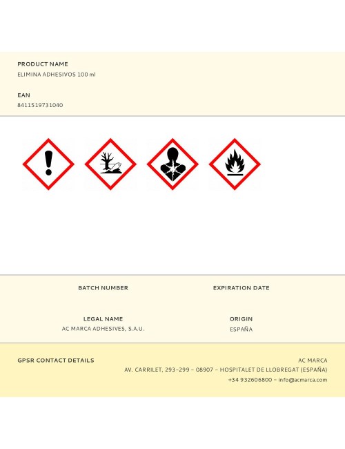 Elimina adhesivos 100 ml