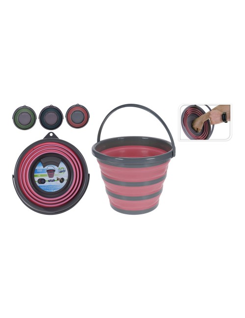 Cubo plegable colores surtidos 10 l