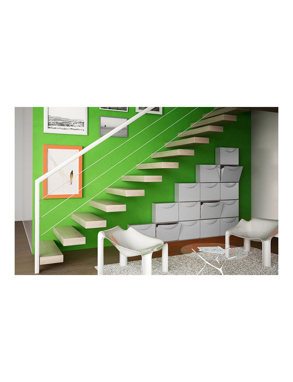 Zapatero harmony box gris 51 x 19 x 39 cm