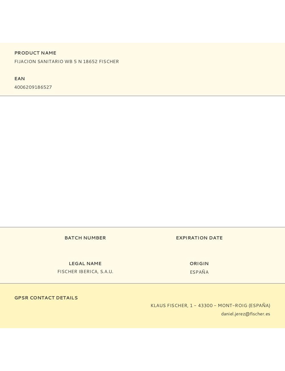 Fijacion sanitario wb 5 n 18652 fischer