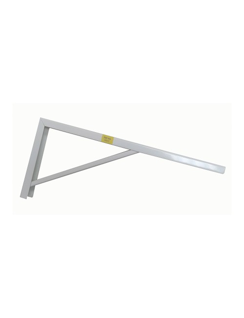 Escuadra de acero blanco robusto 18 x 40 cm edm