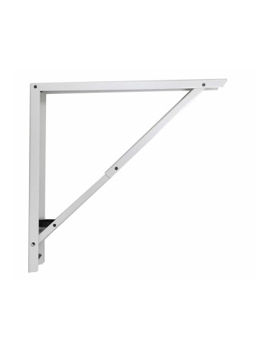 Escuadra de acero plegable abat-plan blanco 40 x 40 cm