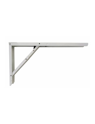 Escuadra de acero plegable abat-table blanco 30 x 52 cm